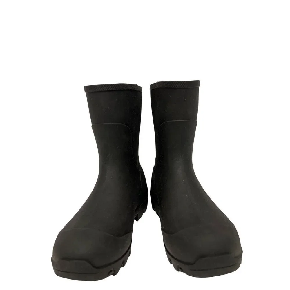 Bogs Bloom Essential Kids Unisex Mid Rain Boot Black Pull On Warm Size K13 13